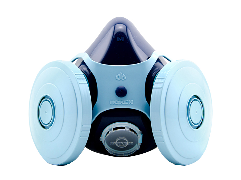 KOKEN/興研進口1021R-07防塵面具雙濾棉濾芯焊接礦業(yè)視野廣輕便(圖1)