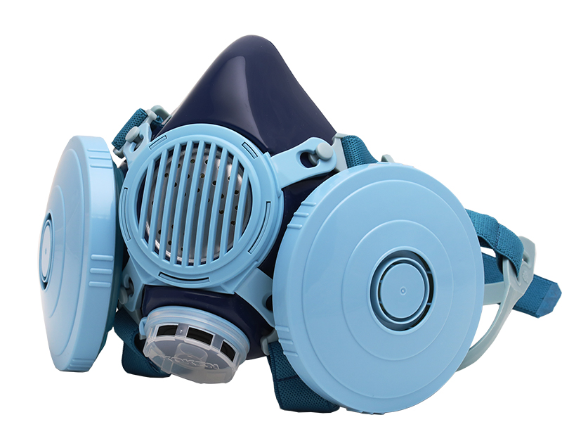 KOKEN/興研進口1091D-04防塵面具雙濾棉濾芯焊接礦業(yè)視野廣輕便(圖2)