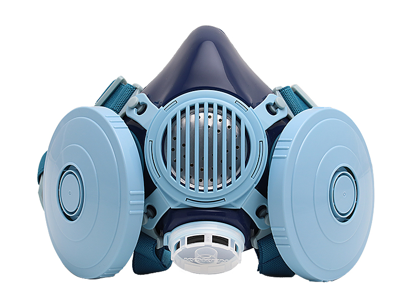 KOKEN/興研進口1091D-04防塵面具雙濾棉濾芯焊接礦業(yè)視野廣輕便(圖1)